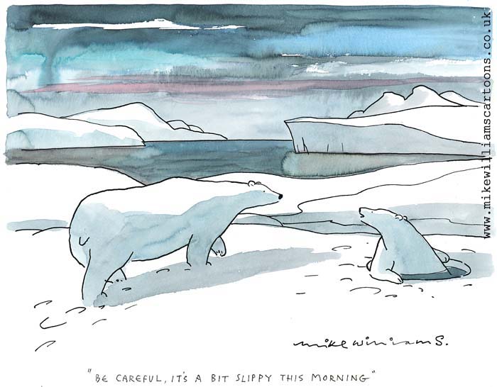 Slippy Morning cartoon by Mike Williams